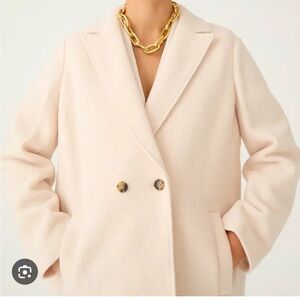 Daphne boiled wool topcoat in cream